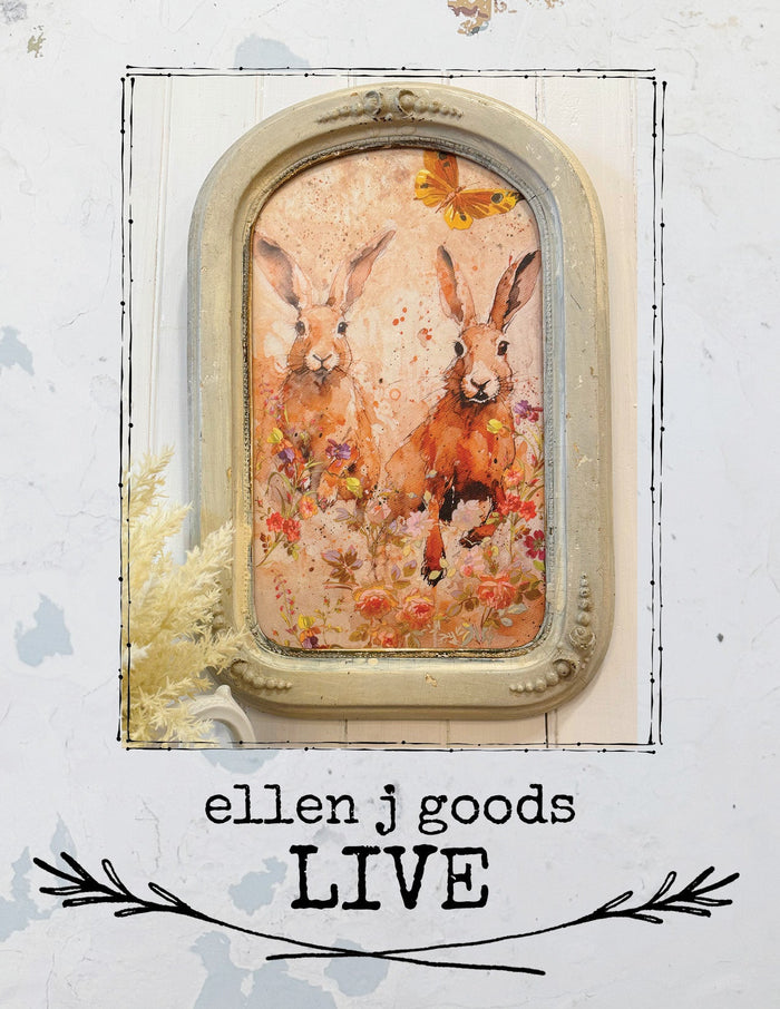 Blending Decoupage Papers When They Don’t Fit / Spring Rabbit Project 1/20/26 &1/21/26