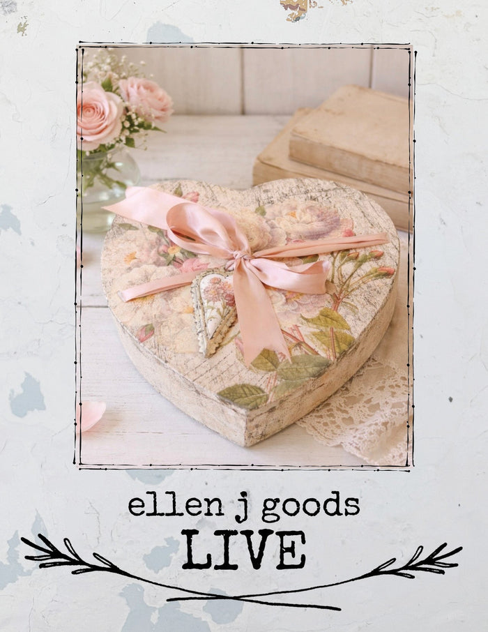 DIY VINTAGE HEART CANDY BOX/C0TTAGE-STYLE VALENTINE DECOR 1/12/26