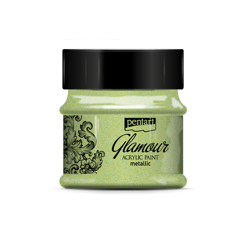 Glamour Metallic Acrylic Paint Platinum 50ml