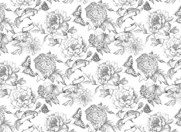 Paintable Blooms, design by Roycycled, arts & entertainment > hobbies & creative arts > arts & crafts > art & crafting materials > art & craft paper, for decoupage and crafting