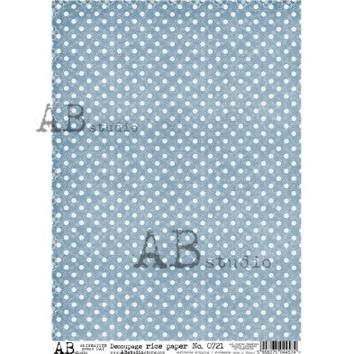 Classic Polka Dot Pattern Decoupage Paper - A4