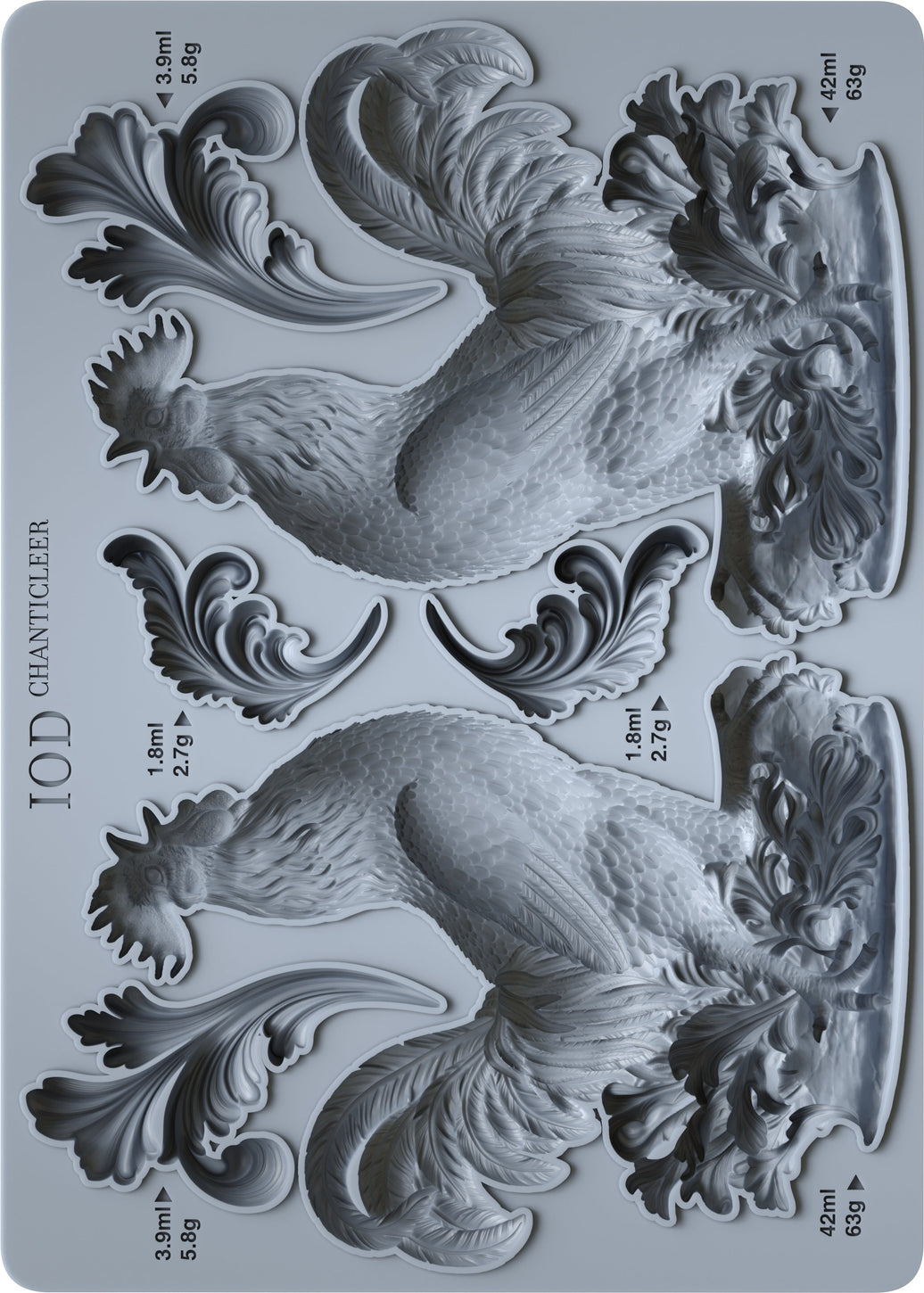 Chanticleer 5x7 IOD Mould