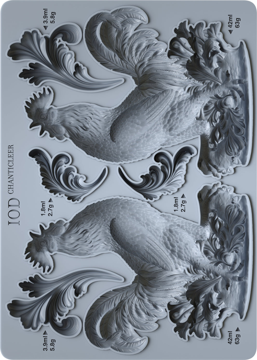 Chanticleer 5x7 IOD Mould