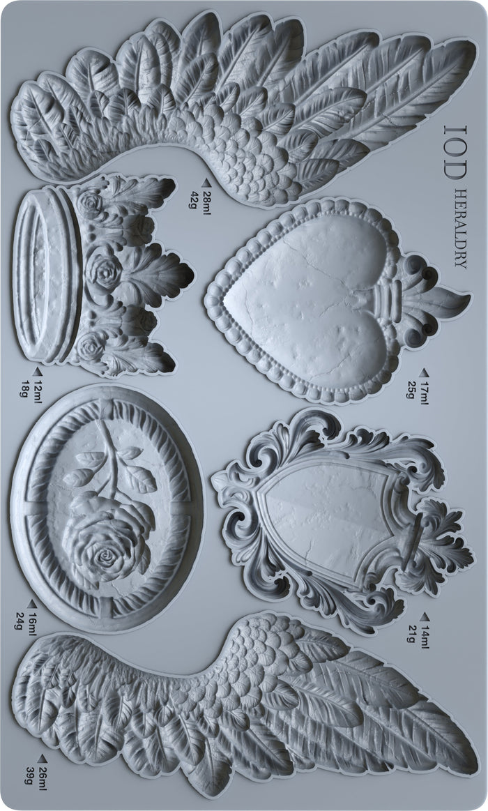 Heraldry 6x10 IOD Mould
