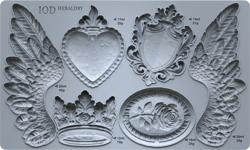 Heraldry 6x10 IOD Mould