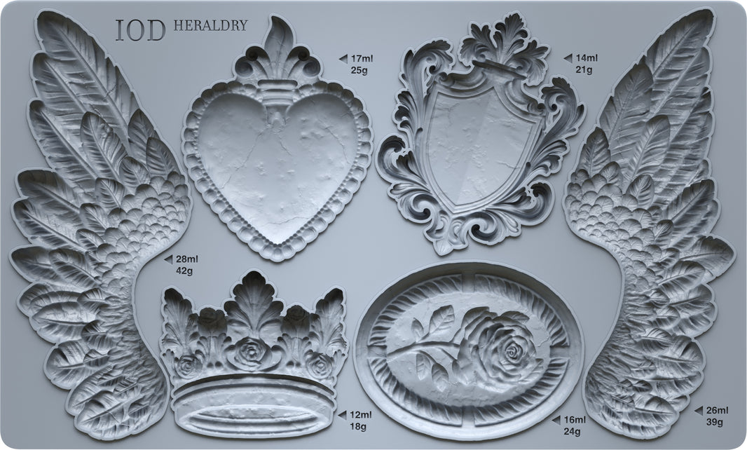 Heraldry 6x10 IOD Mould