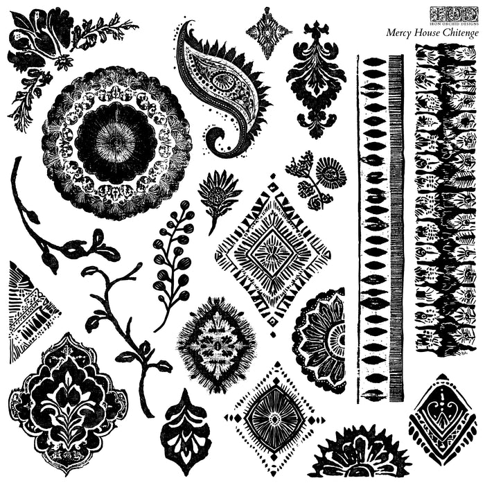 Mercy House Chitenge 12x12 IOD Stamp