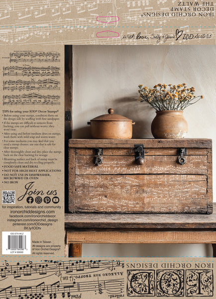 The Waltz 12x12 IOD Stamp
