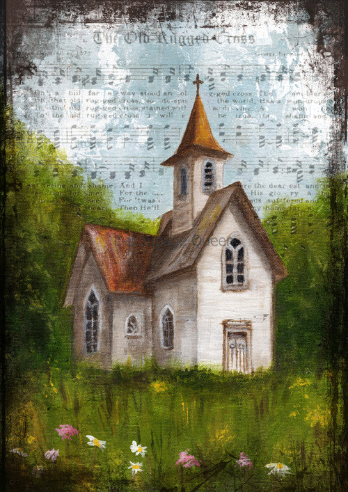 Old Rugged Cross - Teresa Rene Art