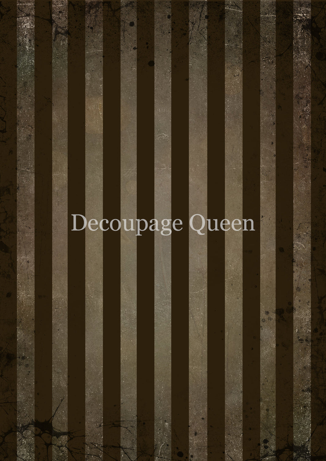 Decoupage Queen Brown Stripes Rice Paper