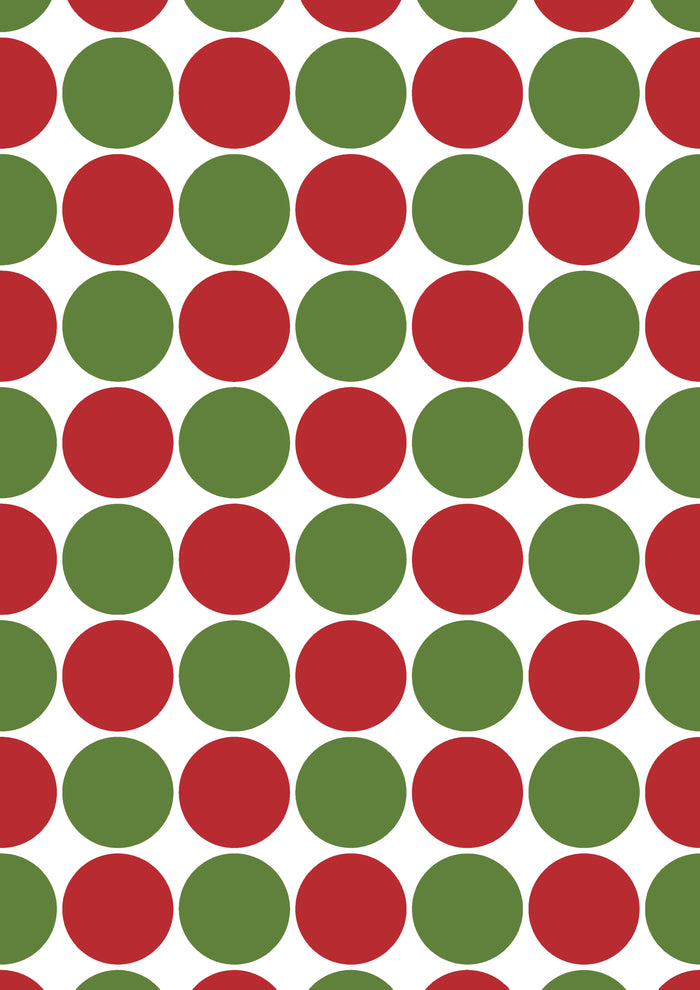 Christmas Large Dots, rice paper design by Decoupage Queen, arts & entertainment > hobbies & creative arts > arts & crafts > art & crafting materials > art & craft paper > drawing & painting paper, for decoupage and crafting