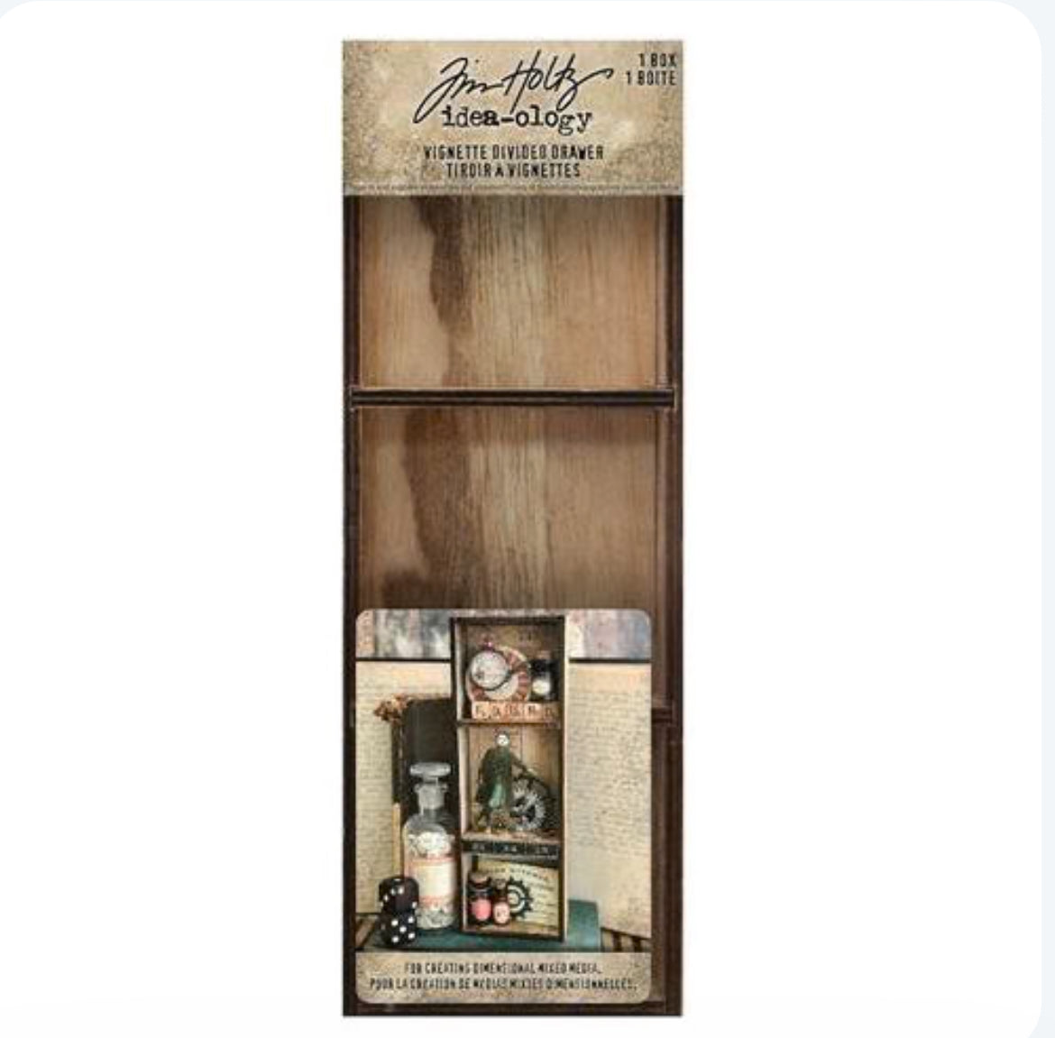 Tim Holtz ideaology Divided Drawer ellen j goods