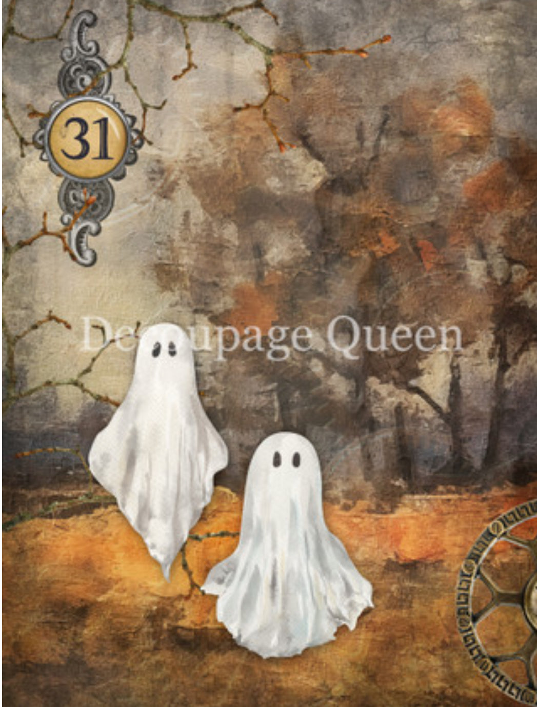 Decoupage Queen Haunted Forest Rice Paper