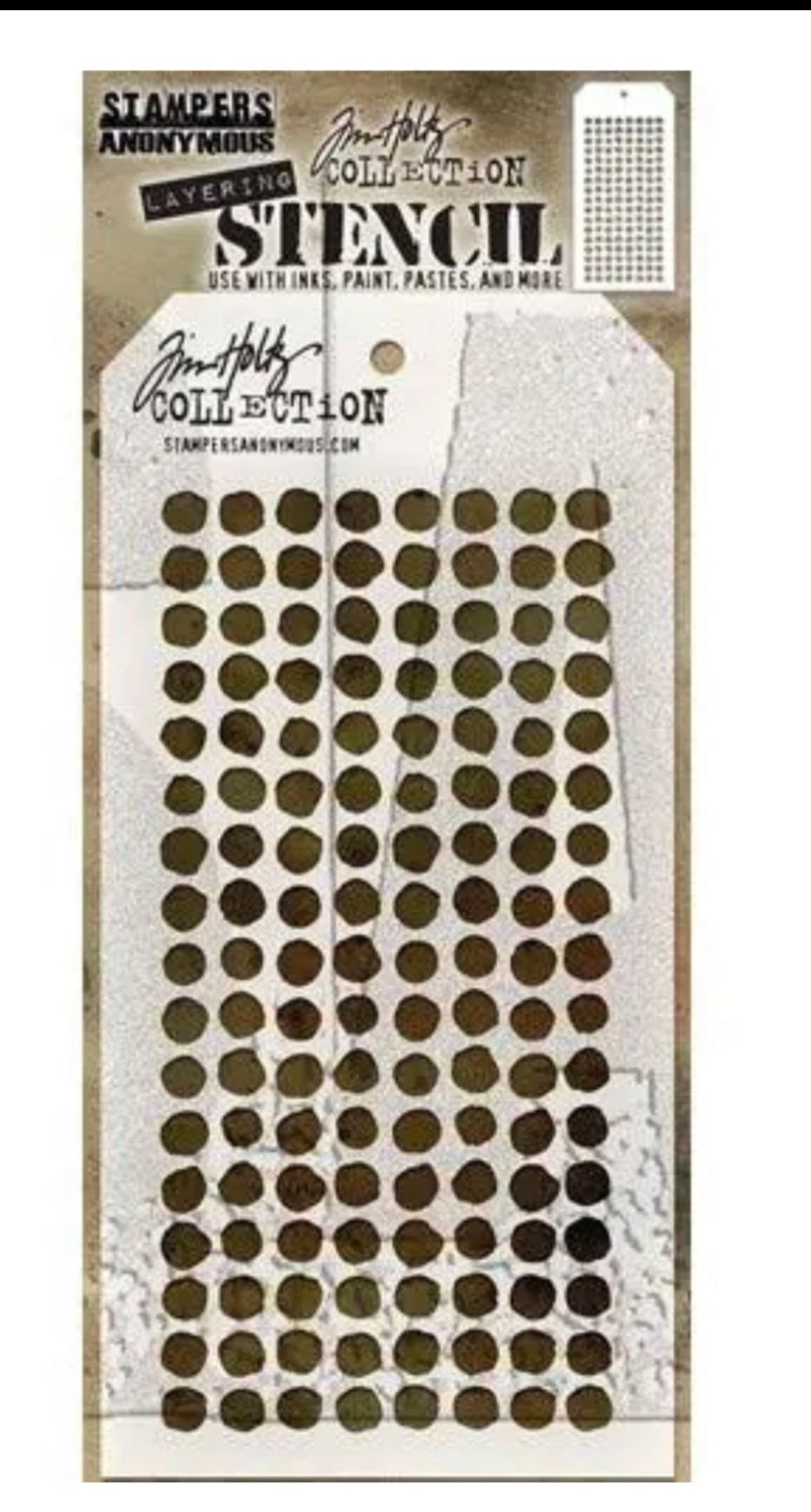 Tim Holtz Stencil Dotted