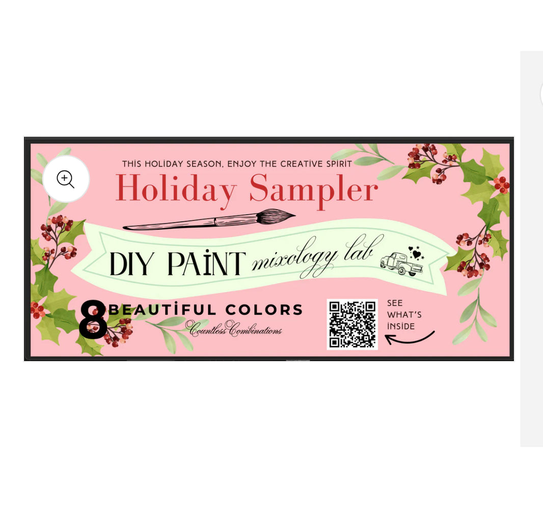 DIY Paint Mixology Holiday Edition SAMPLER Box 7 Colors plus golden ticket!