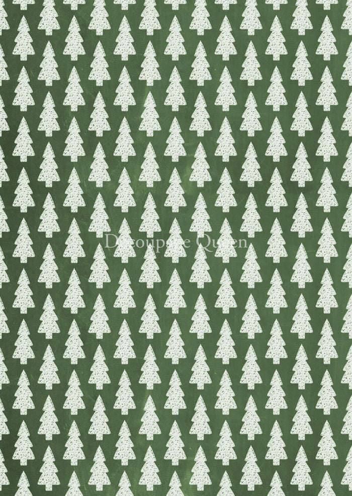 Patterned Pines, rice paper design by Decoupage Queen, arts & entertainment > hobbies & creative arts > arts & crafts > art & crafting materials, for decoupage and crafting