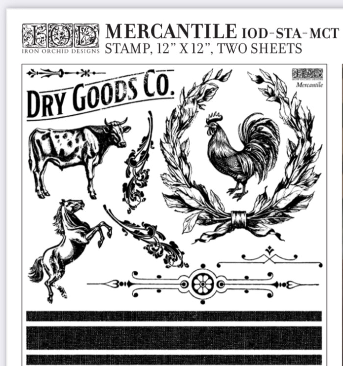 Mercantile IOD Décor Stamp