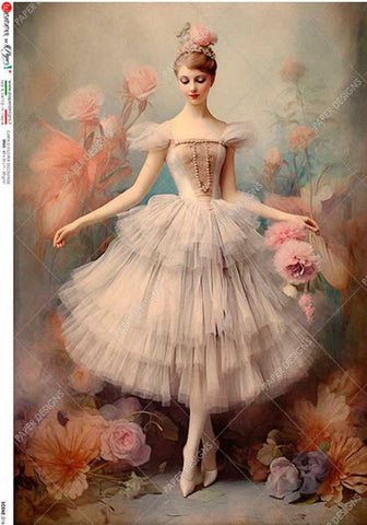Elegant Ballerina with Soft Florals