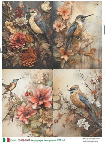 Old World Birds Four Pack C196