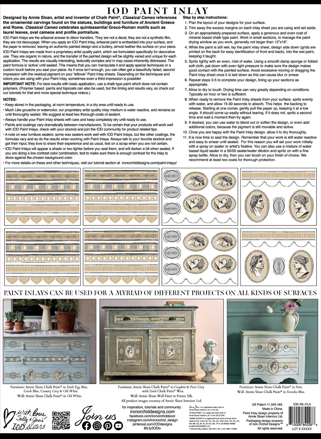 Classical Cameo IOD Paint Inlay