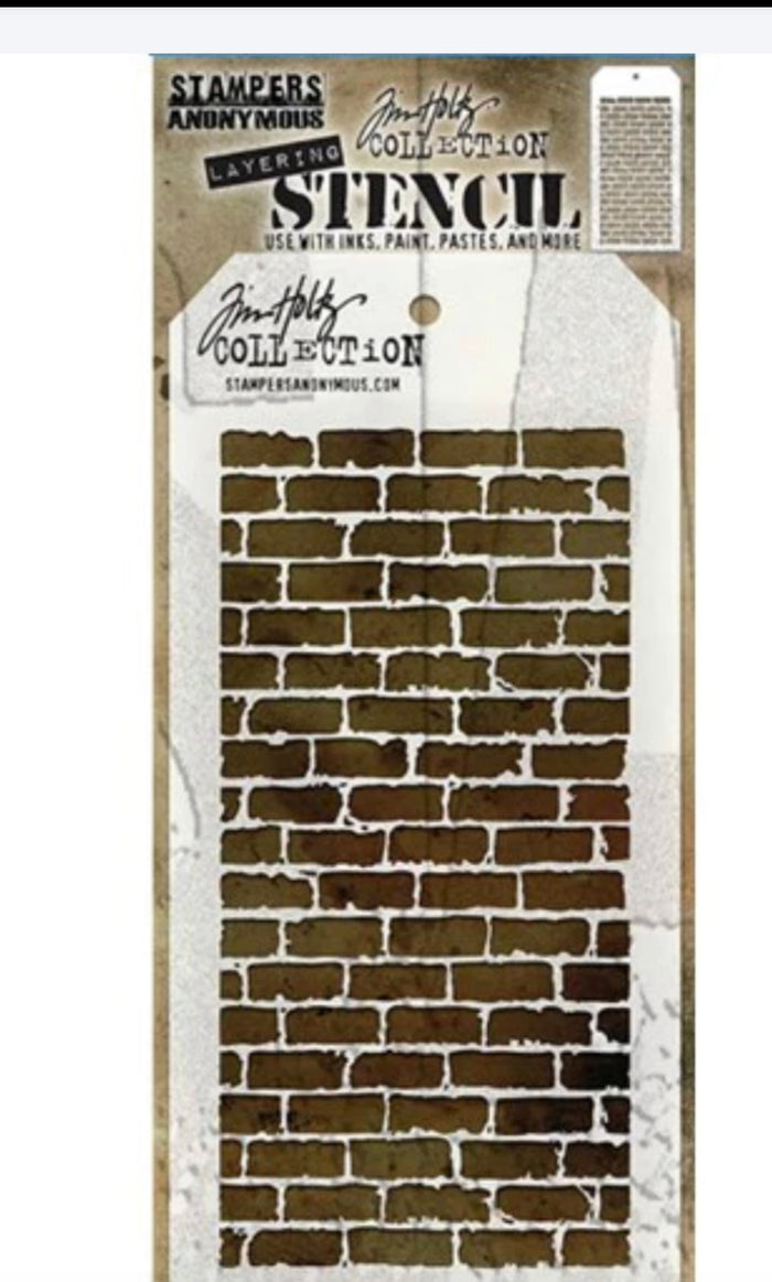 Tim Holtz Stencil Bricked