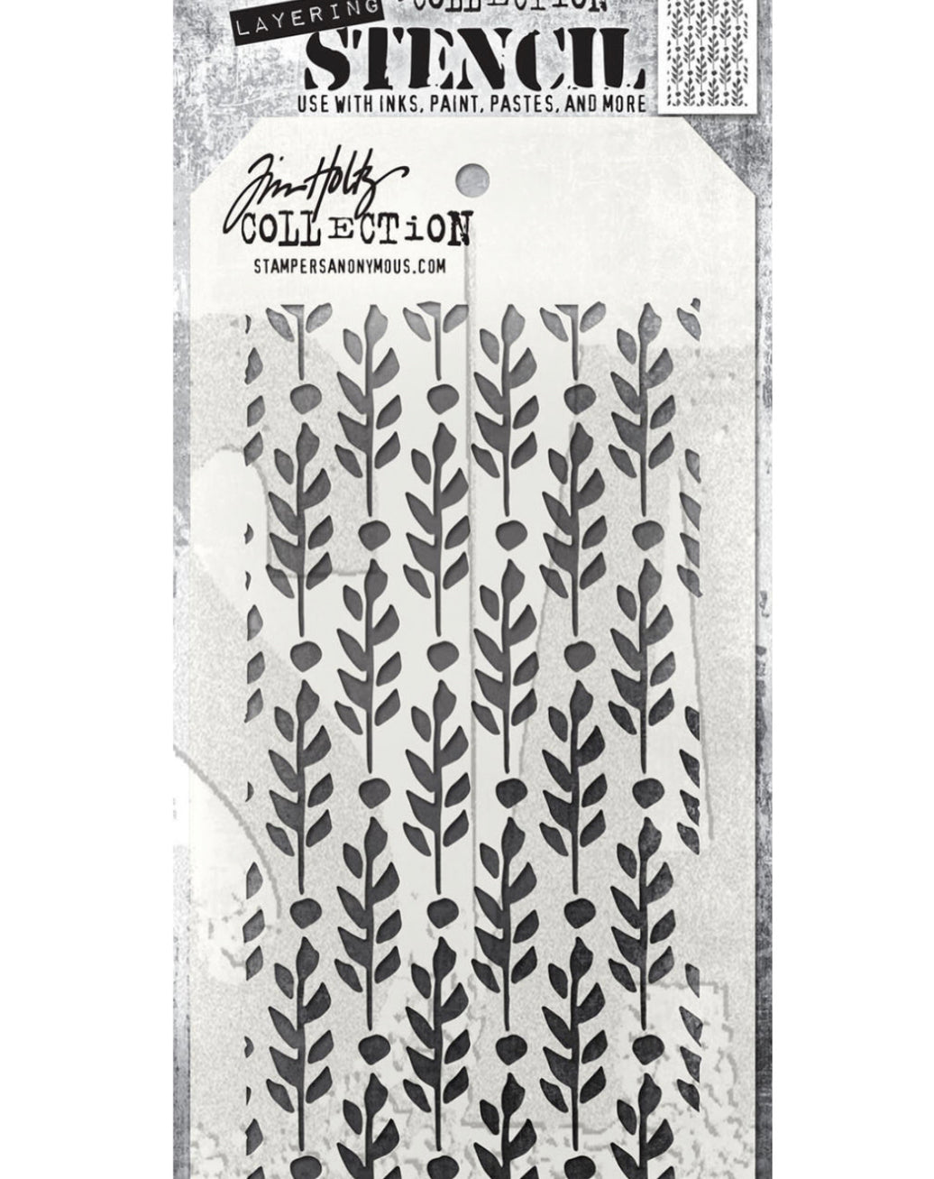 Tim Holtz Stencil Berry Leaves