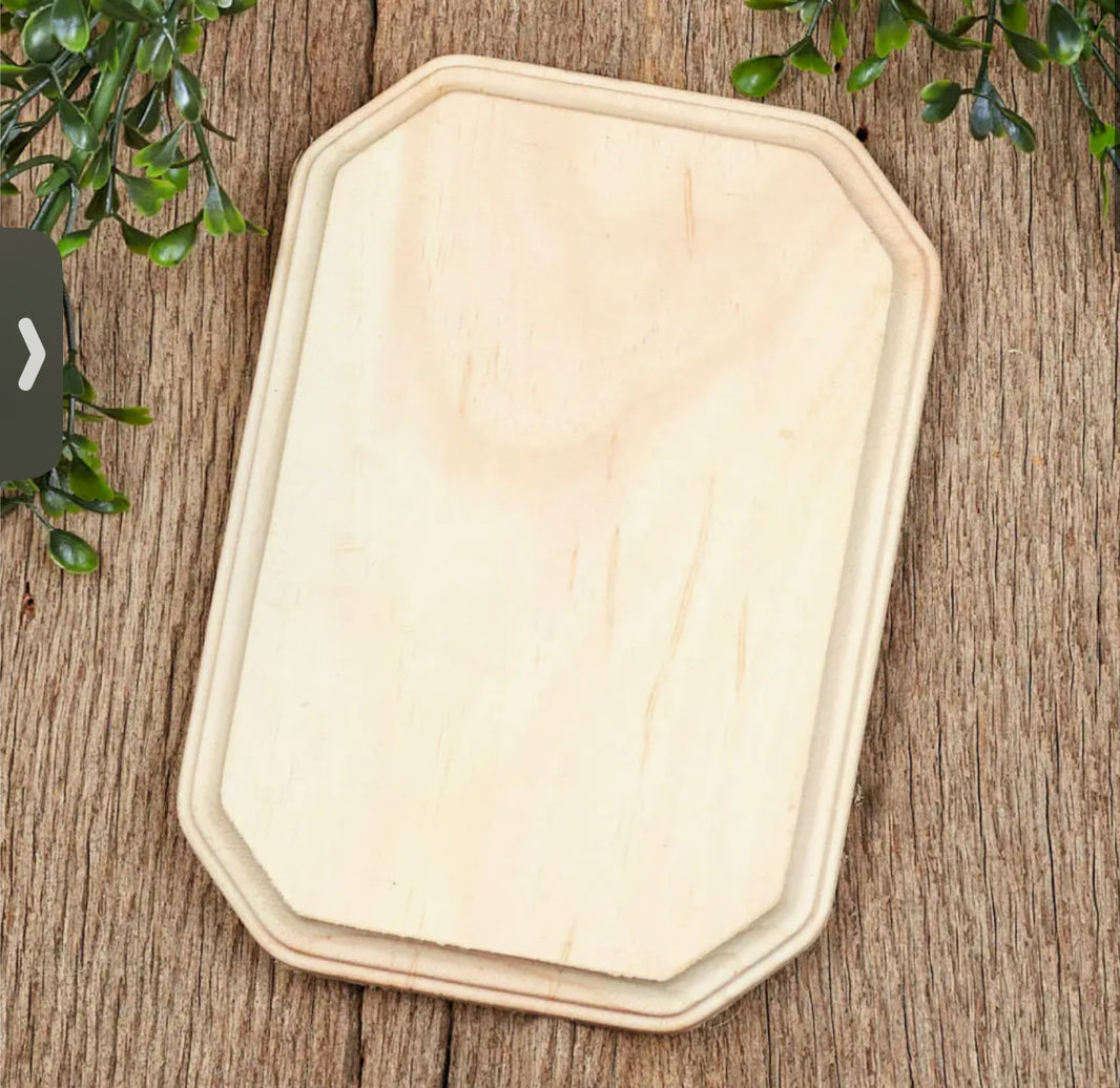 7" Unfinished Plaque