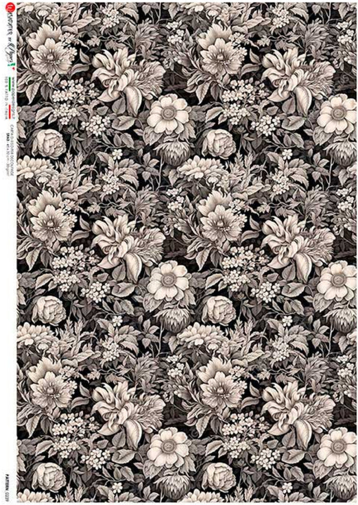 Black and White Floral Pattern PD Pattern_0239