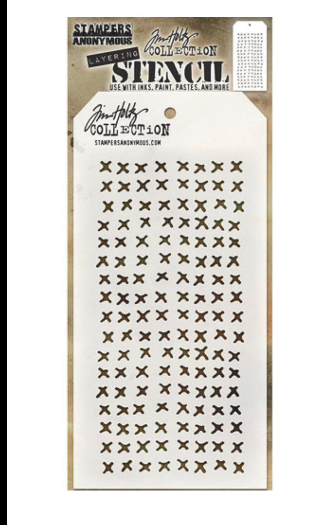 Tim Holtz Stencil Stitched