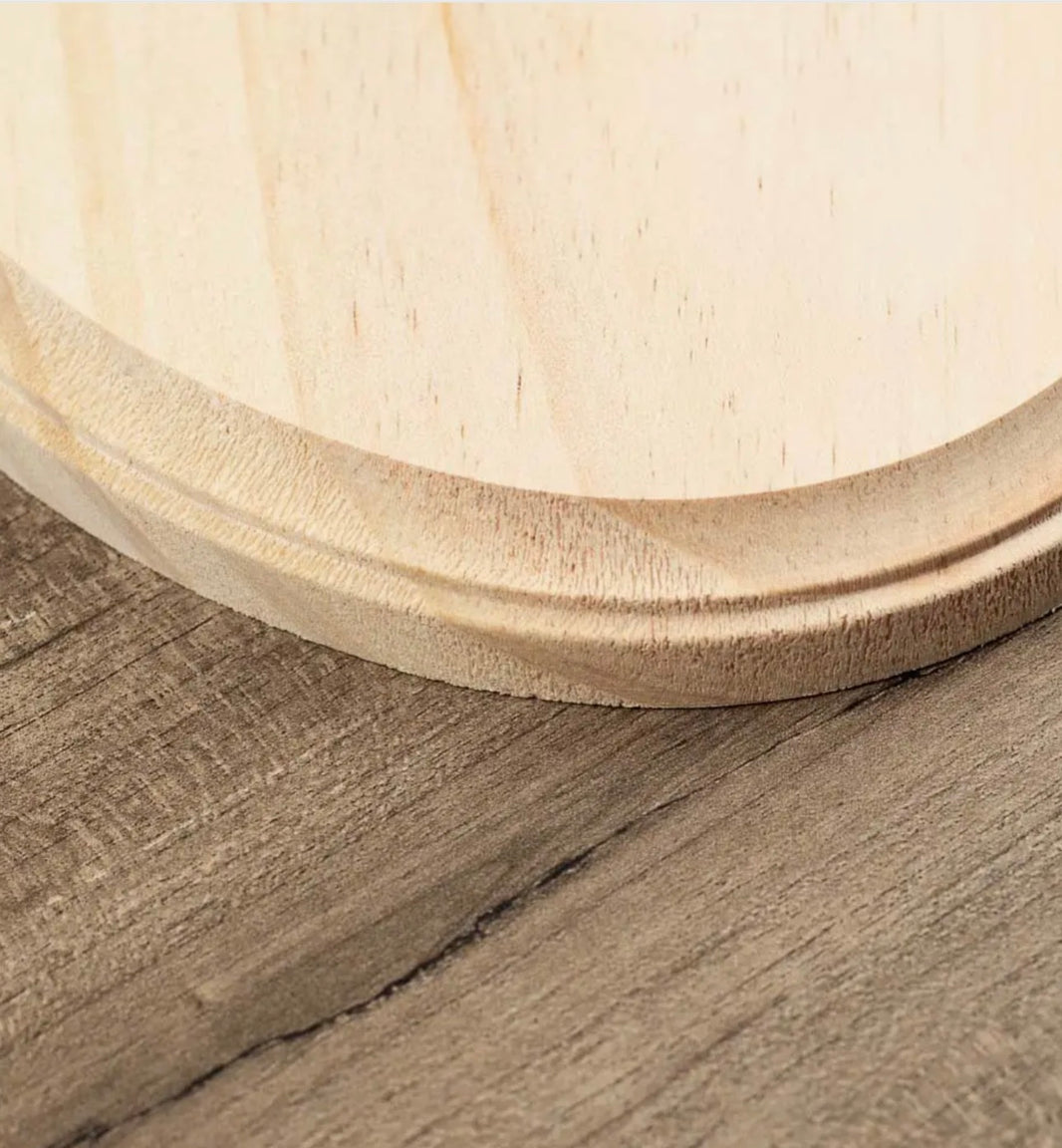 9” Unfinished Wood Oval Plaque