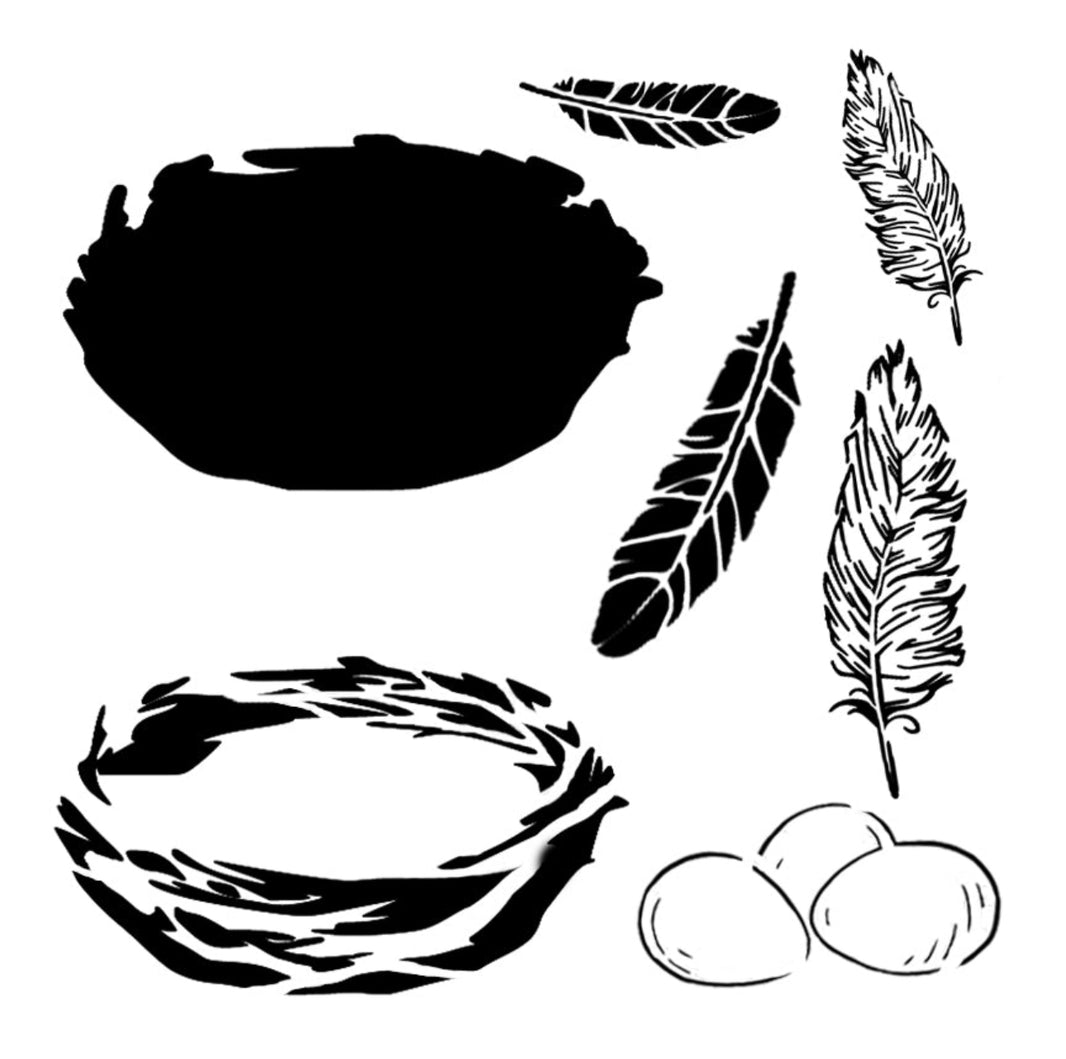 Roycycled Nest Stencil