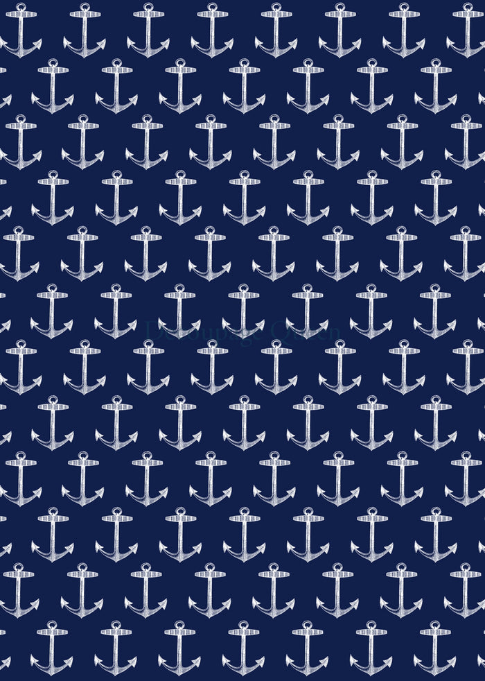 Patterned Anchors 0585, rice paper design by Decoupage queen, arts & entertainment > hobbies & creative arts > arts & crafts, for decoupage and crafting