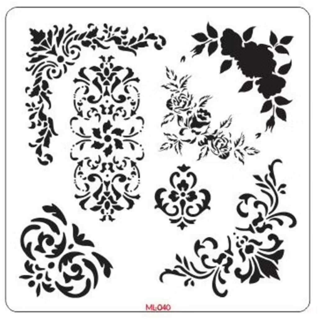 Baroque Corners 12" X 12"