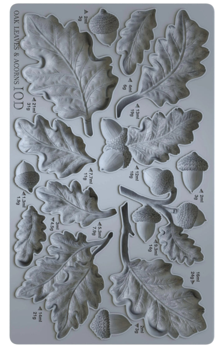 Oak Leaves and Acorns IOD Décor Mould