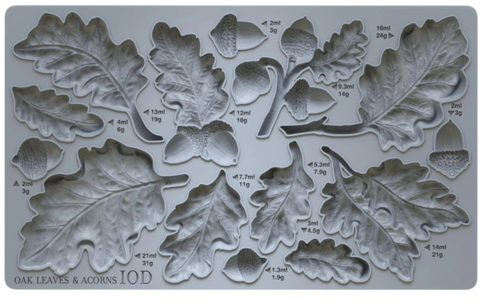 Oak Leaves and Acorns IOD Décor Mould