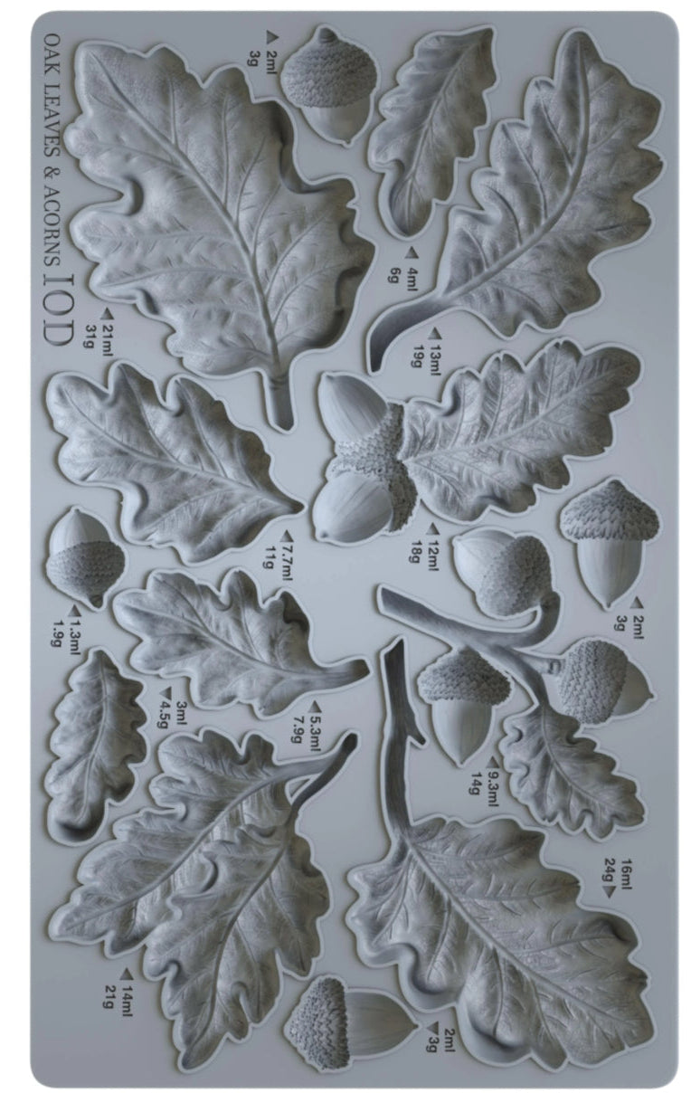 Oak Leaves and Acorns IOD Décor Mould