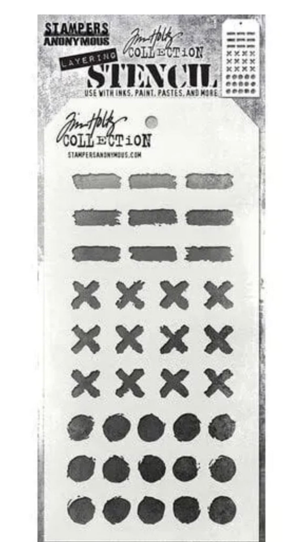 Tim Holtz Stencil Markings