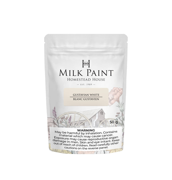 Gustavian White Homestead House Milkpaint