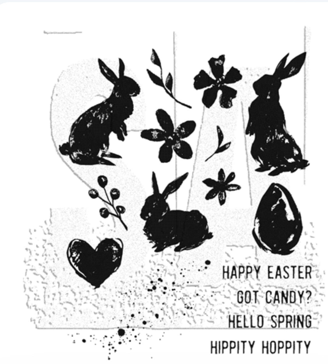 Tim Holtz Stamp Spring Shadows