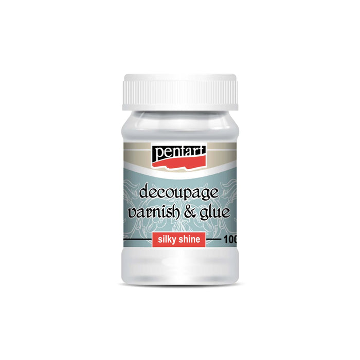 Silky-Shine Decoupage Varnish & Glue, design by Pentart, arts & entertainment > hobbies & creative arts > arts & crafts, for decoupage and crafting