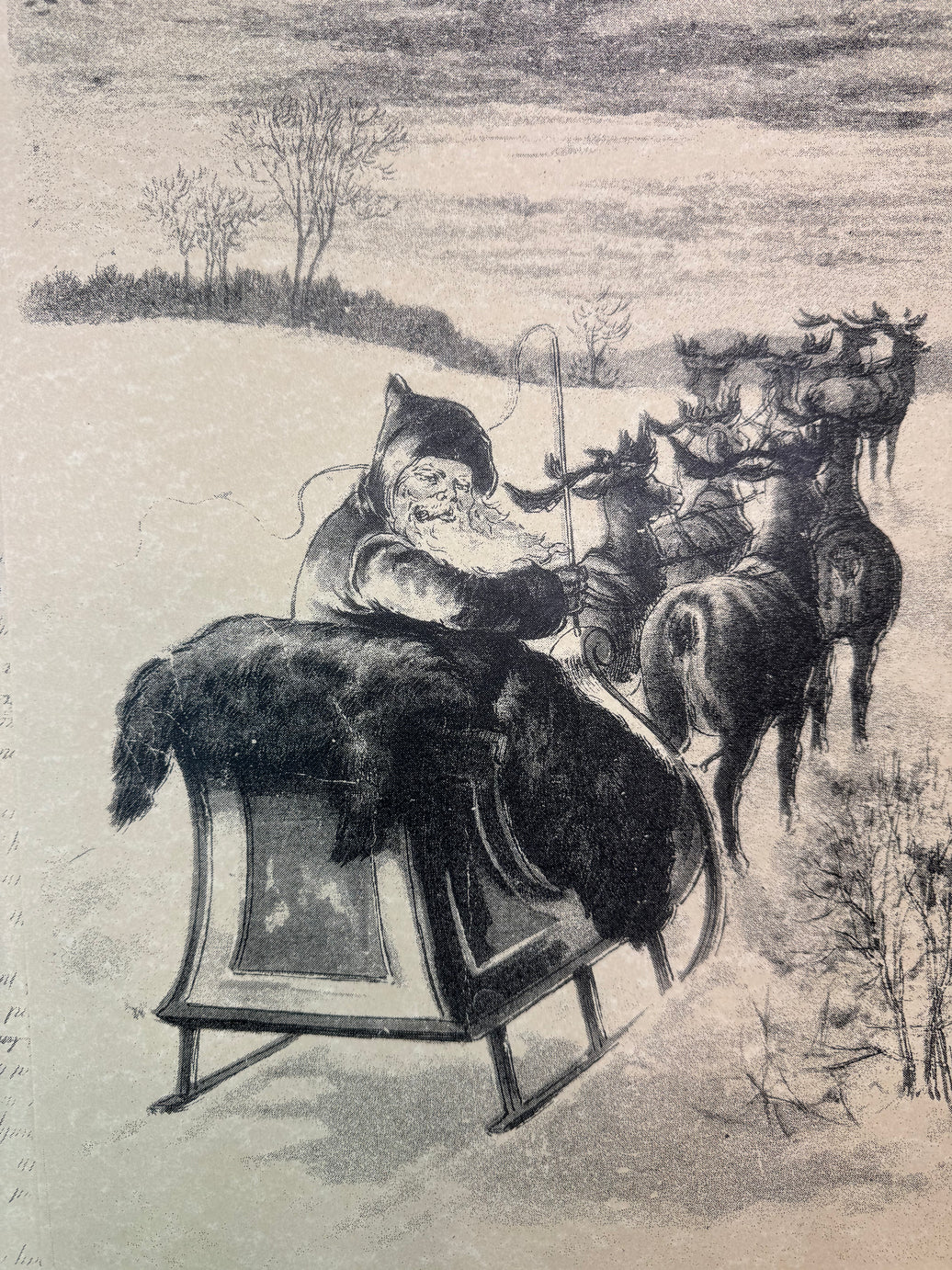 Santa in sleigh (051) sps52