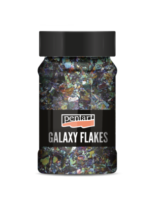 Pentart Galaxy flakes, 15 g Saturn Green