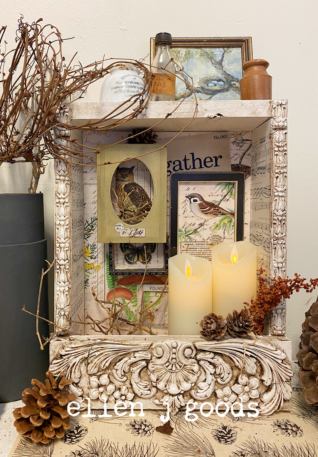 ellen j goods SEASONAL SHADOW BOX WORKSHOP SERIES