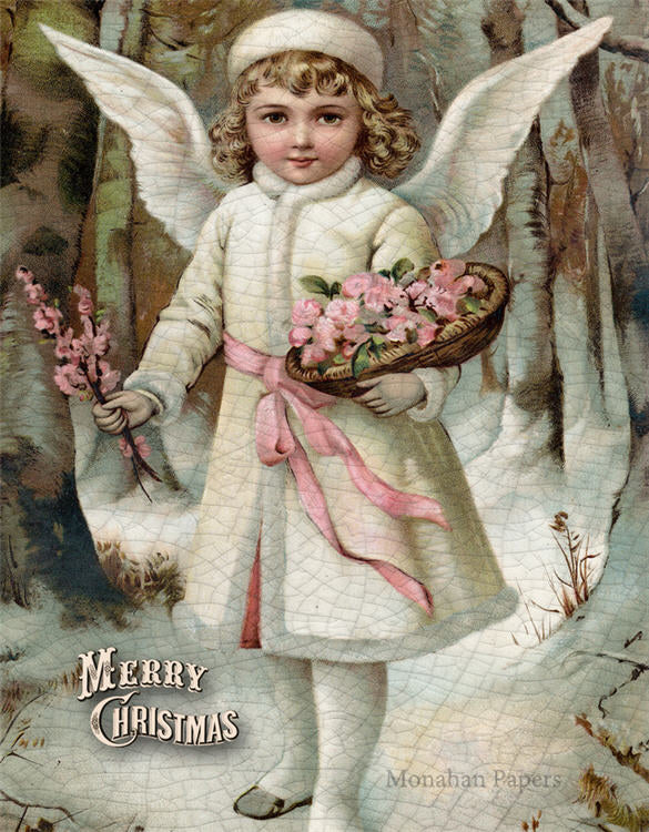 White Winged Christmas Angel (043) C341