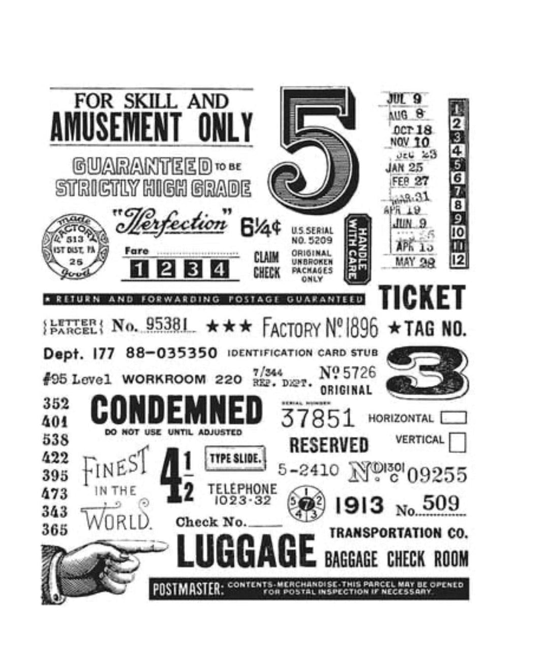 Tim Holtz Stamp Eccentric