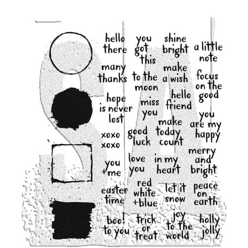 Tim Holtz Stamp Note Quotes