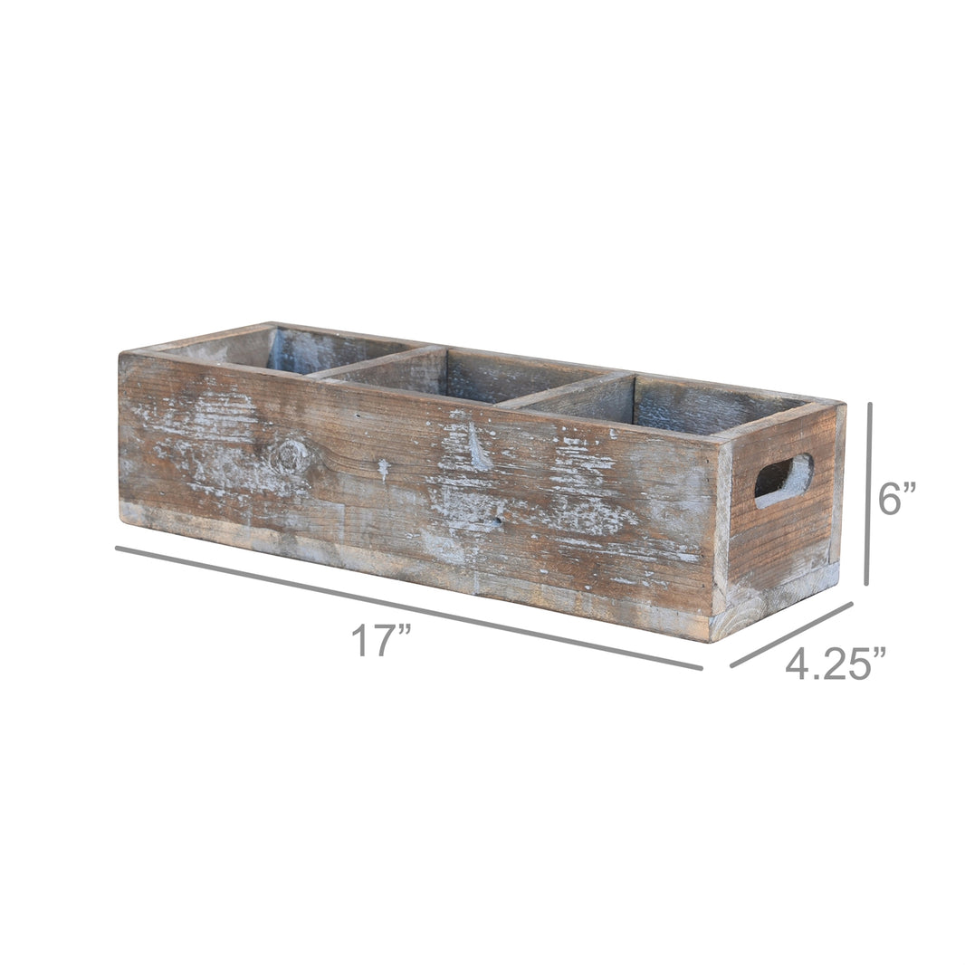Wood Crate with dividers