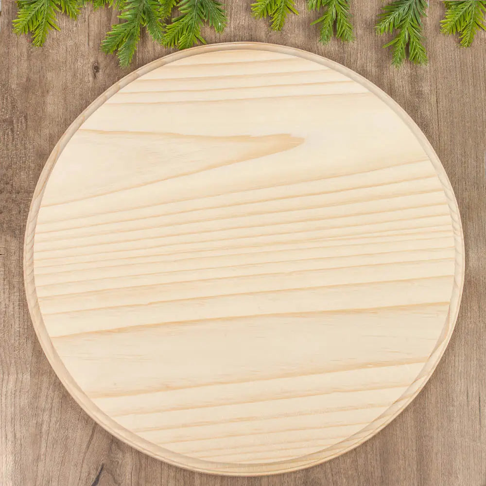 15" Unfinished Wood Blank Round Plaque