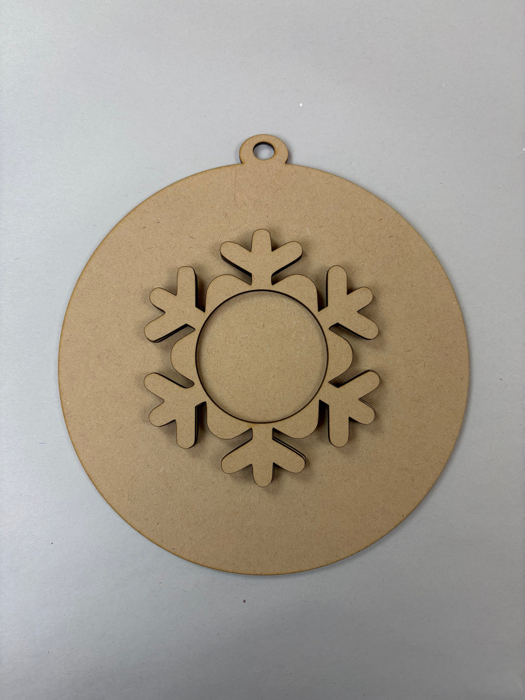 Snowflake Ornament Base 3 Part MDF