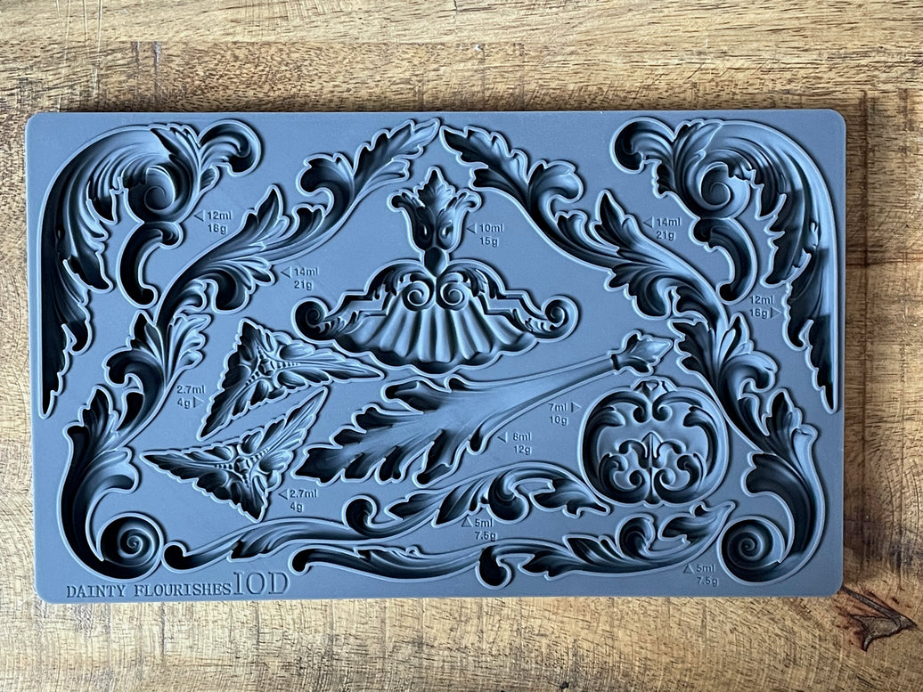 DAINTY FLOURISHES IOD Décor Mould